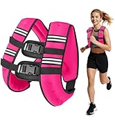 Wolliwa Weighted Vest for Woman Men,6lb/8lb/12lb/16lb/20Lb/25lb Weight Vest with Reflective Strip...