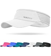 Sukeen Sports Sun Visor Men Women Lightweight Packable Cooling Stretchy Visor Hat for Running, Te...