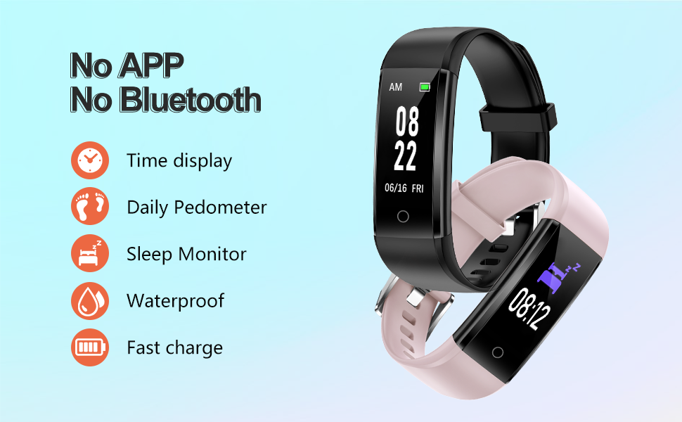 No Bluetooth No App Fitness Watch