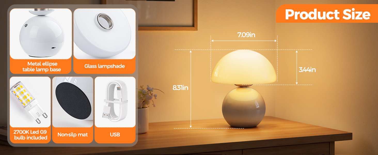 mushroom table lamp