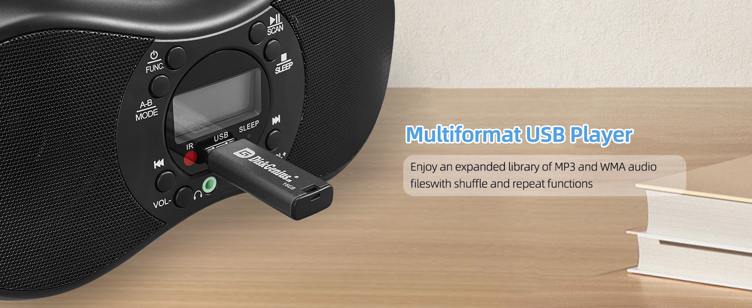 Portable CD Player Boombox