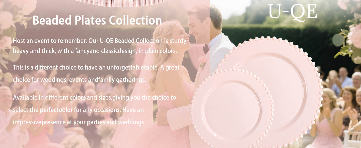 pink plastic plates