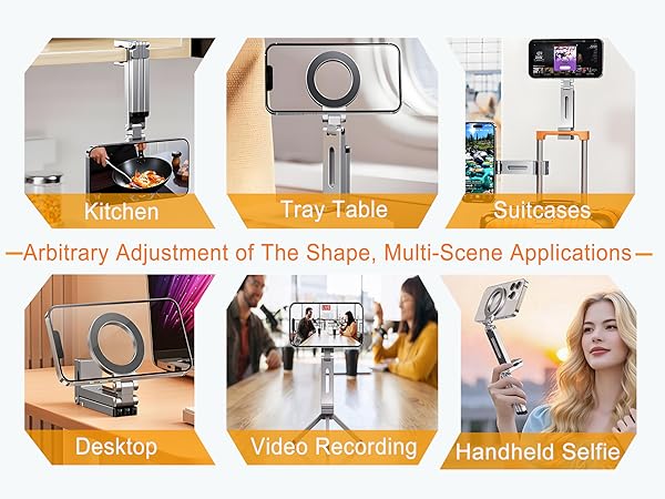 travel essentials for women,airplane phone holder mount,iphone 16 tripod,cell phone tripod stand