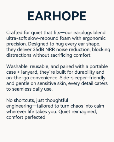 Silicone Noise Cancelling Ear Plugs