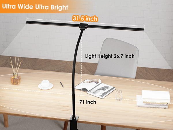 led desk lamp desk lamps for office double head large bar bright