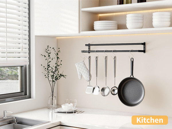 matte black towel rack