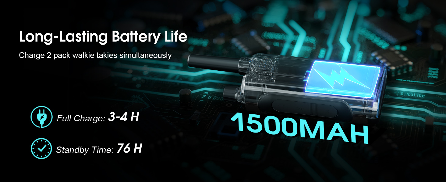 rechargeable walkie talkies