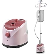 Upright Steamer for Clothes, 1800W Standing Garment Steamer with Ironing Board, 10 Steam Levels, ...