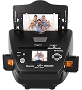 Photo and Slide Scanner with 2.4” LCD Screen, Convert Negatives &amp; Slides 35mm/135 Film, Photo(3R,...