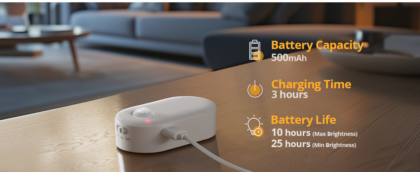 rechargeable motion sensor night light