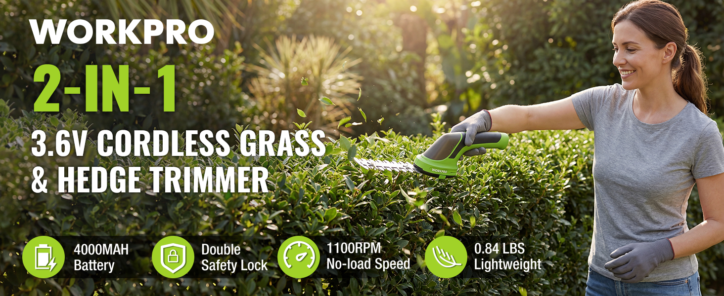 Cordless Grass Shear &amp;amp; Shrubbery Trimmer