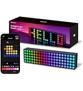YEELIGHT Cube Lite Smart Lamp, 16 Million Colors Option,Dynamic Lighting,Music Flow, Clock, Text ...
