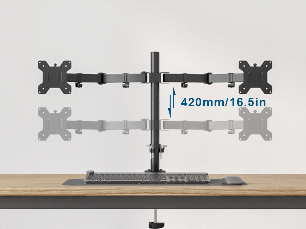 BONTEC Dual Monitor Desk Mount