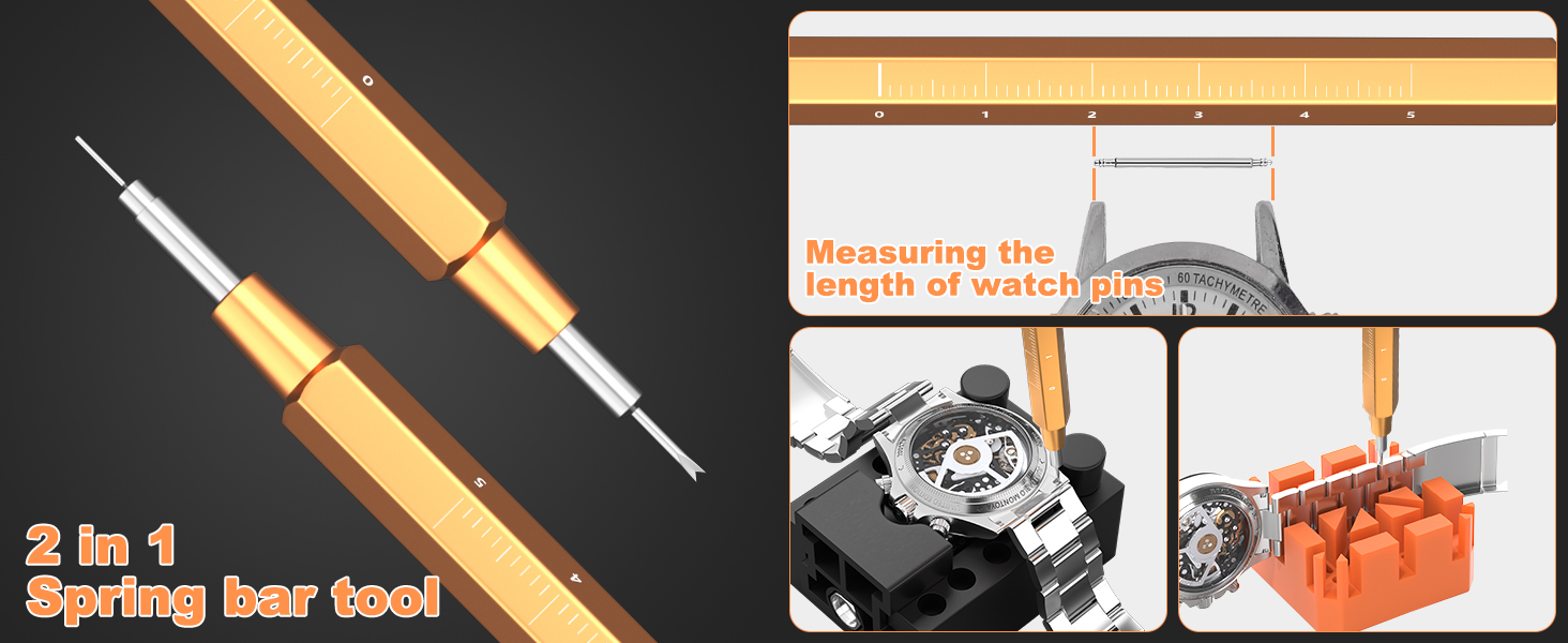 watch wrench back remover tool watch adjustment tool spring bar tool watch link removal tool