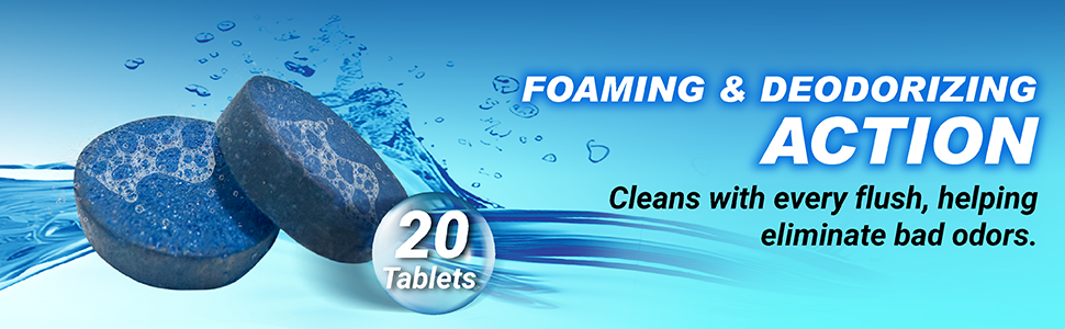 20-pack toilet bowl cleaner tablets