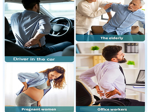 Infatable Back Support Pillow for office chair