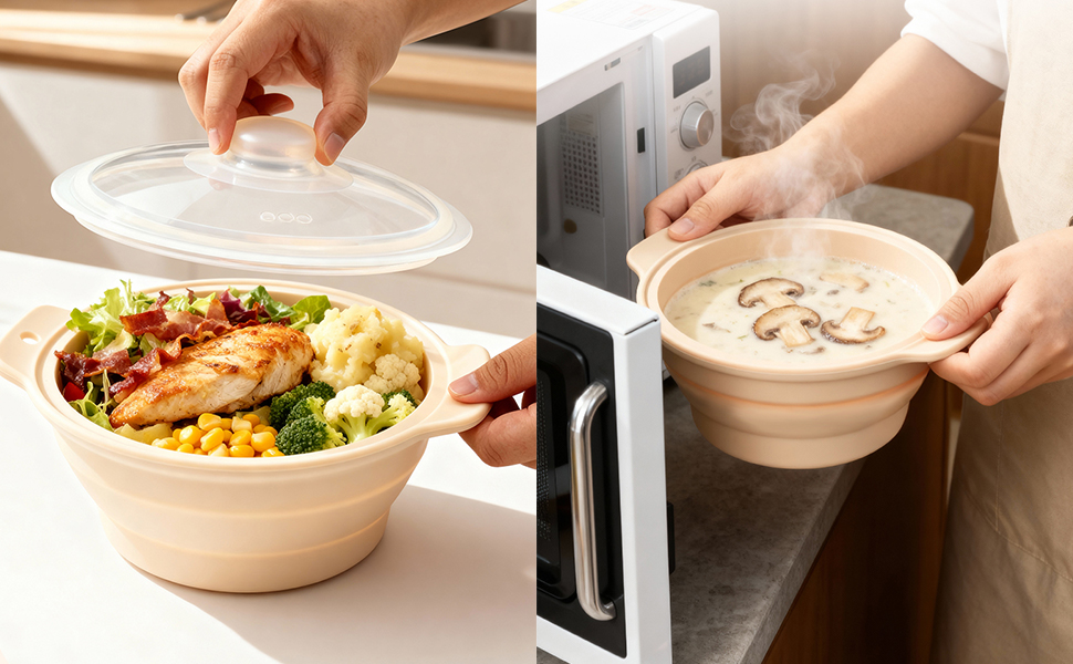42oz Silicone Microwave Steamer