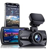 YEECORE D21 Dash Cam, Real 4K Dash Camera Front 5G WiFi GPS, 3" LCD Super Night Vision Car Camera...