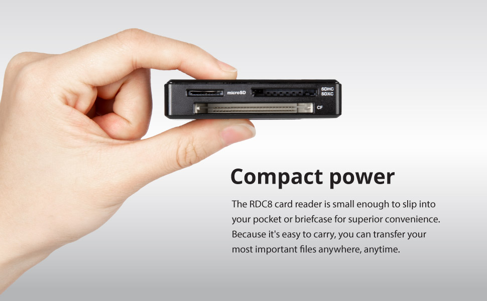 All-in-1 Multi Memory Card Reader, USB 3.1 Gen 1, Type C