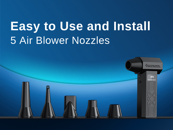 MiaEpic Mini Blower Easy to Use and Install,5 Air Blower Nozzles