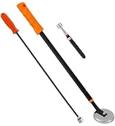 Magnetic Pick up Sweeper Tool - Set of 3 - Telescoping Magnet Stick Tool 40",31" and Flexible Mag...