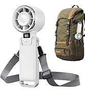 KIMWIND Portable Handheld Fan, High Speed Turbo Fan with 100 Gear, Up to 12 Hours Rechargeable Ba...