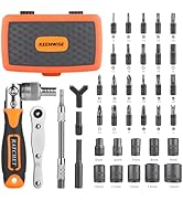 KeenWise 2880A 38 in 1 Ratcheting Screwdriver Set: Multi-functional Magnetic Screwdriver with Soc...