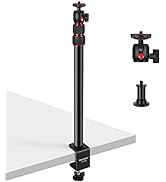 NEEWER Extendable Camera Desk Mount with Ball Head, 17"-40" Adjustable Table Light Stand with 1/4...