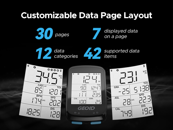 customizable data page layout
