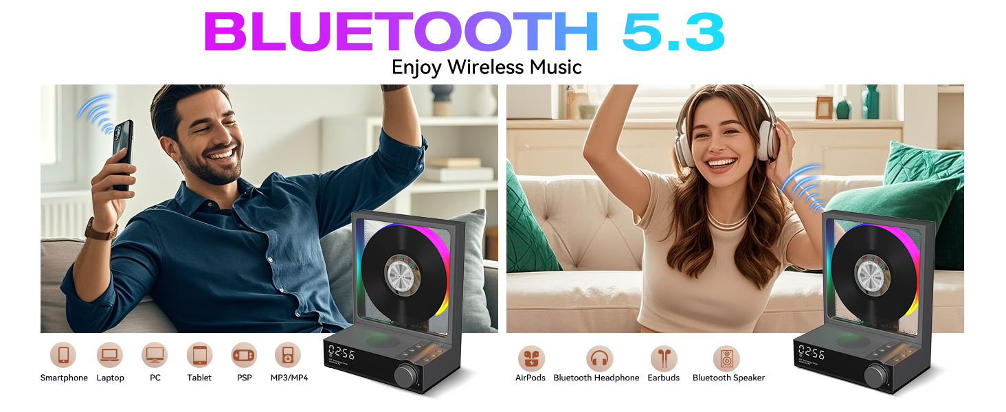  Bluetooth 5.3 CD Players