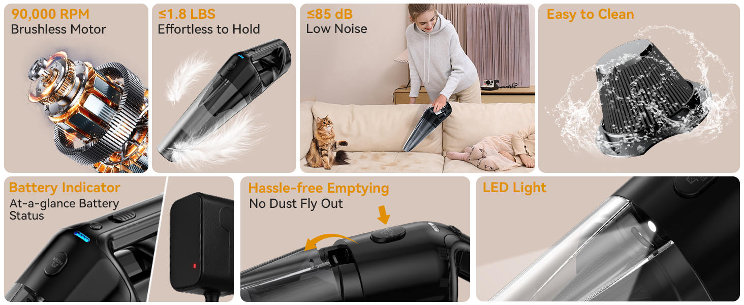 cordless handheld vacuum cleaner