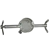 Hubbell Raco 936 4 in. Round Retro-Brace Ceiling Fan-Rated Support, 4 in, Gray