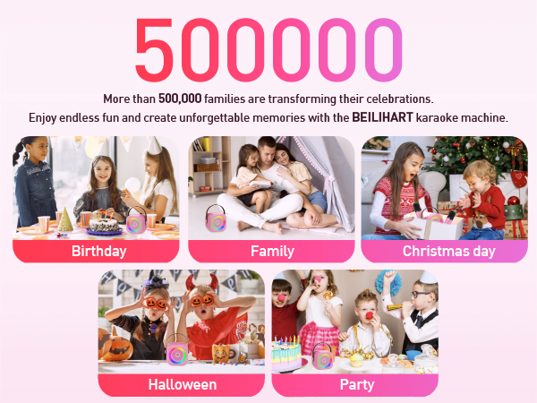 Karaoke machine for birthday parties, Christmas, Halloween and family gatherings
