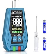 Tilswall (Dual-Purpose) Outlet Tester for GFCI/Non-GFCI (Upgraded Version) Circuit Tester with Di...