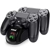 PS4 Controller Charger Dock Station, 1.8 Hrs Fast Charging PS4 Charging Station, PS4 Charging Sta...
