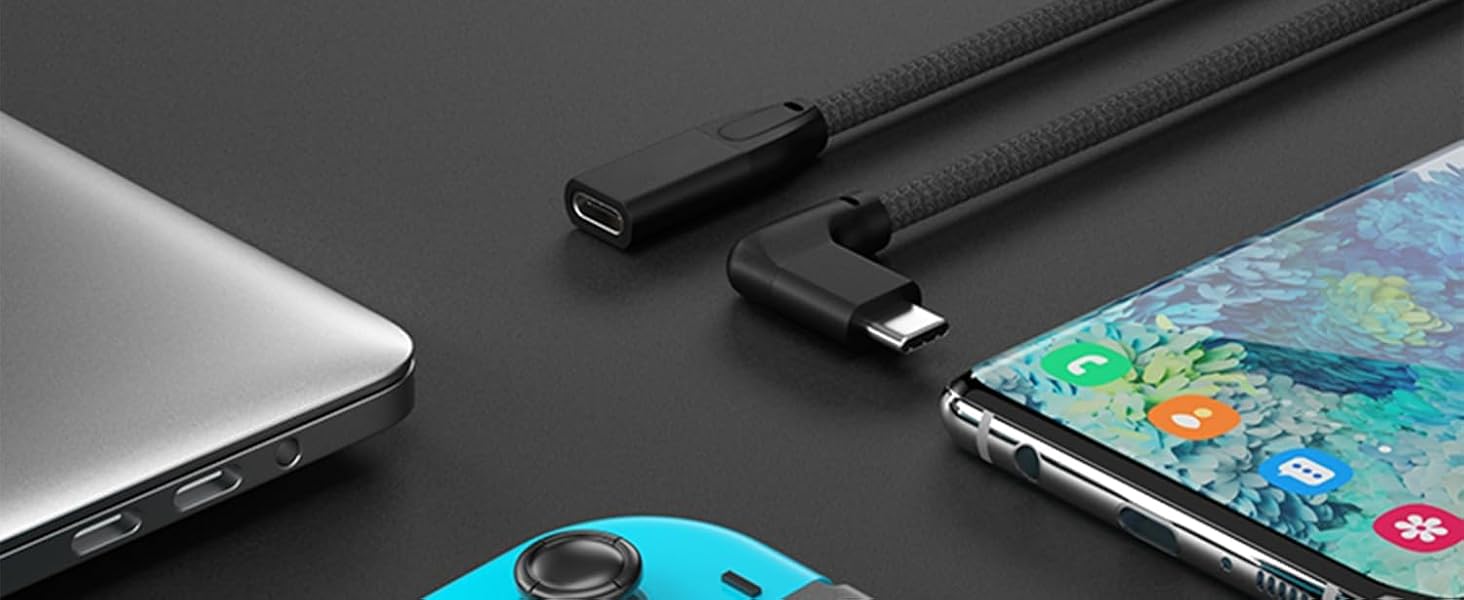 5A long distance charging usb type-c cable male to femle extender cord