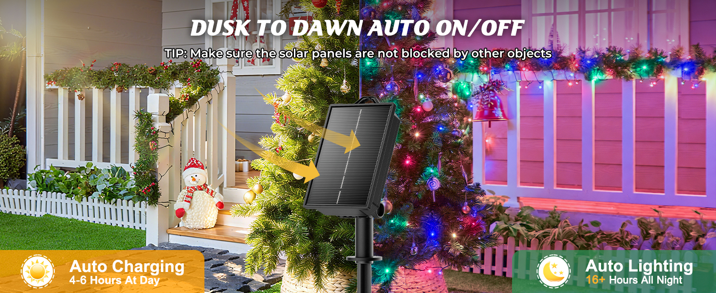 christmas solar string lights