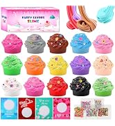 Valentines Day Gifts for Kids, Valentines Cards with 28 Pcs Butter Slime Valentines Party Favors ...