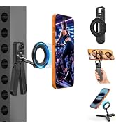 USKEYVISION Magnetic Phone Mount Holder for Gym w/ N52 Strong Magnet MPT-03 | 360° Rotation, For ...