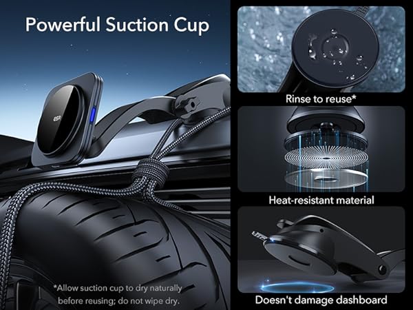 ESR for Qi2 15W MagSafe Car Mount Charger