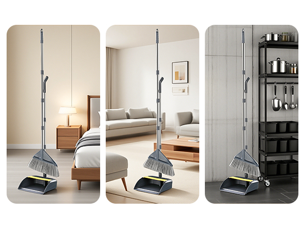 dust pans with long handle