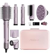 7 in 1 Hot Air Styler &amp; Hair Dryer Brush, 110,000 RPM Multi Hair Styler with Negative Ions for Fr...