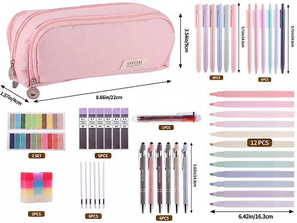 Pencil Case with Supplies