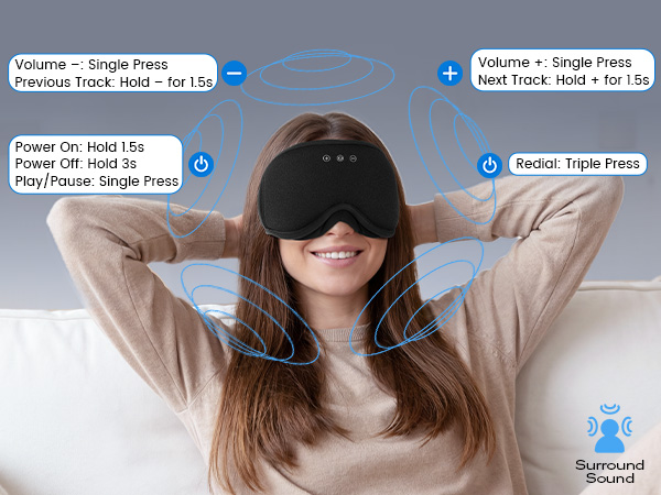 3D Sleep Headband Headphones