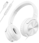 Cowyawn USB C Headphones Wired, Over Ear USB C Wired Headphones with Microphone, Volume Control, ...
