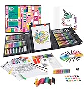 KIDDYCOLOR 211pcs Kids Art Supplies, Portable Painting &amp; Drawing Art Kit for Kids with Oil Pastel...