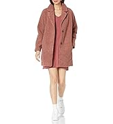 Essentials Women's Teddy Bear Fleece Oversized-Fit Lapel Jacket (Previously Daily Ritual)
