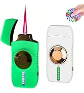 NINSI Smart Torch Lighter - Windproof Red Flame Refillable Lighter with 4 Ignition Modes, Voice-A...