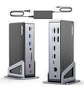 DisplayLink Docking Station Single 8K/Triple 4K@60Hz with 120W Power Adapter, 4URPC 17-in-1 USB C...