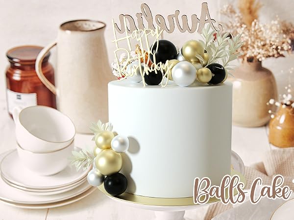 ball cake topper